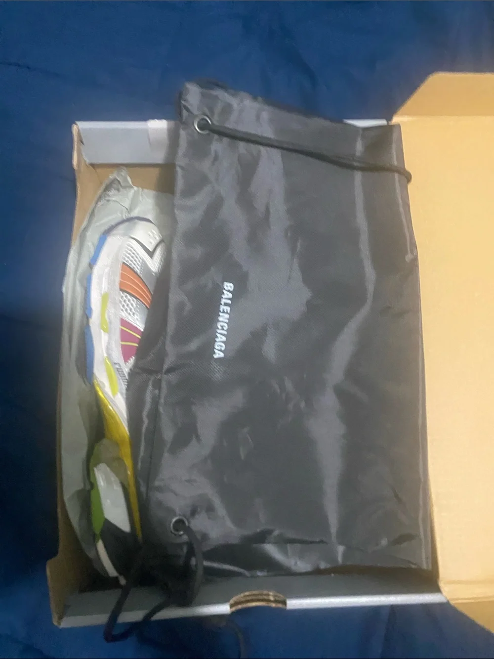 Balenciaga Multicolor Mesh Runner Sneaker with Black Dust Bag